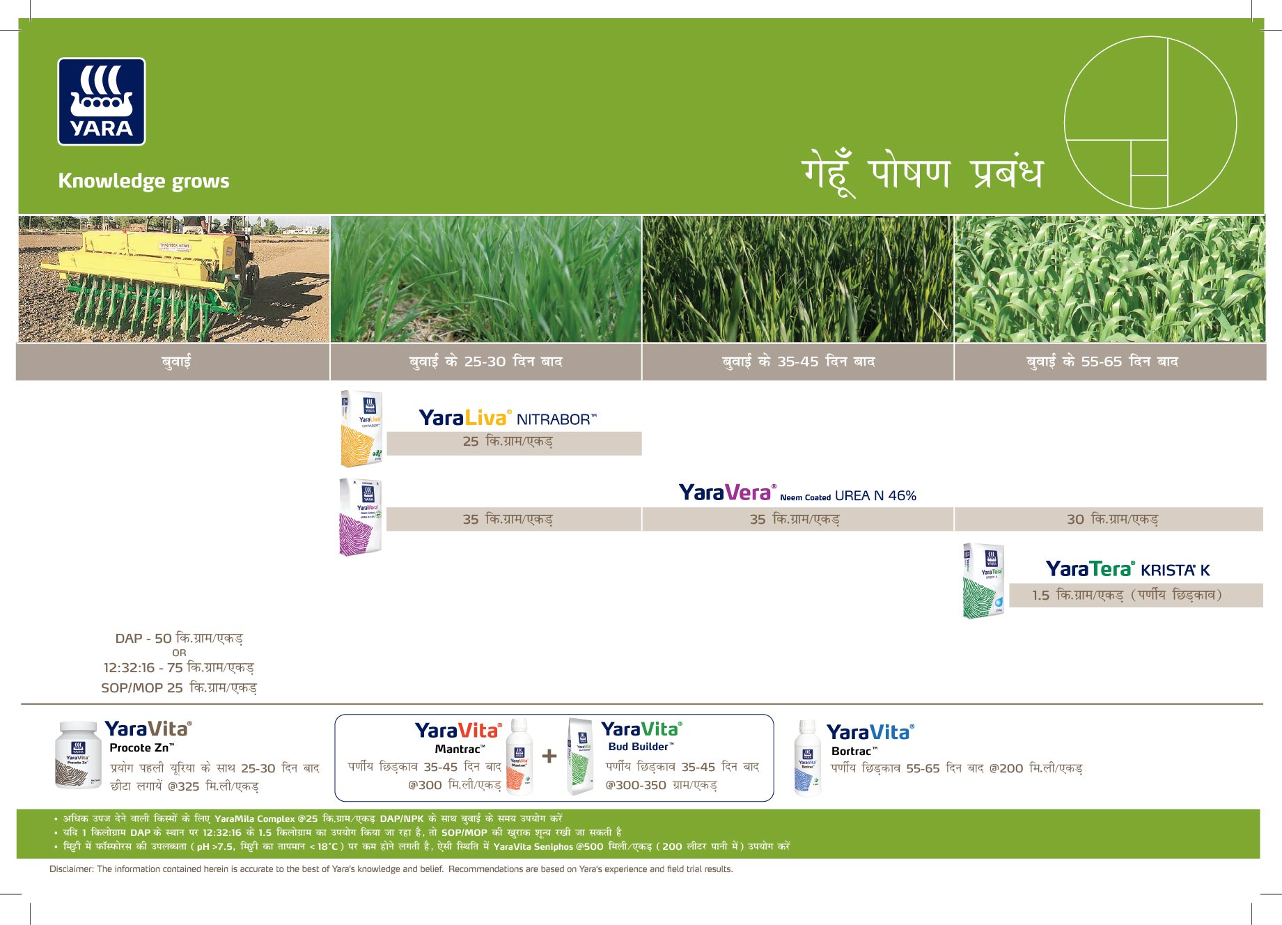 Wheat Crop Nutrition Plan (Haryana)