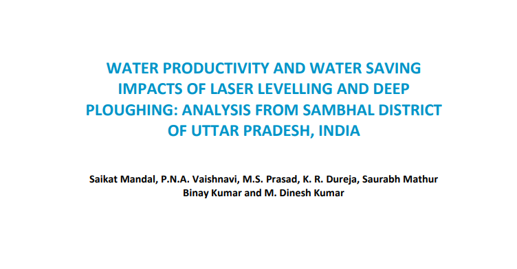 paper-on-water-productivity-and-water-saving-impacts-of-laser-levelling-and-deep
